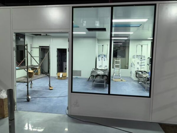modular clean room Food & Beverage workshop dust free air cleaning equipment iso 8 glass wall clean room